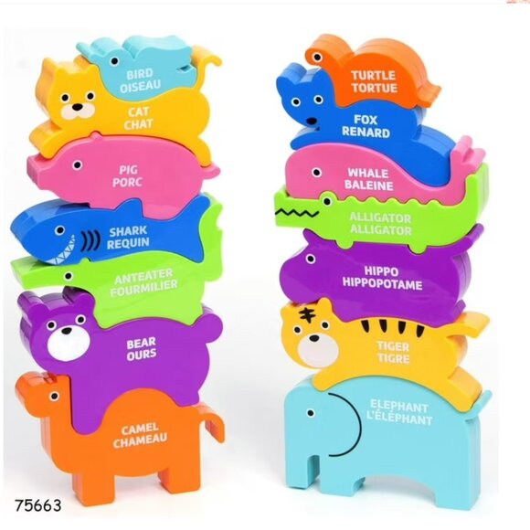 Other - Spark. Create. Imagine. 7-Piece Stacking Animal Puzzle, Assorted